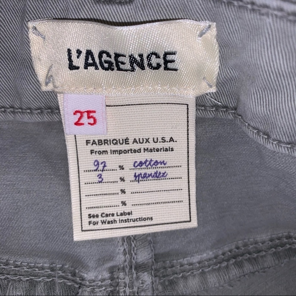 L’agence Wide Leg Grey Jeans NWT - Picture 10 of 12
